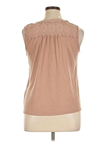 Perseption Concept Sleeveless Button-Down Shirt (view 2)