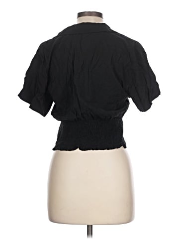 Madewell Drapey Banded-Bottom Button-Down Top (view 2)