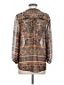Democracy 100% Polyester Brown 3/4 Sleeve Blouse Size S - photo 2