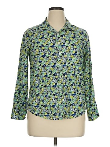 Crown & Ivy Long Sleeve Button-Down Shirt (view 1)