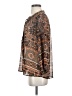 Democracy 100% Polyester Brown 3/4 Sleeve Blouse Size S - photo 5