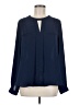 Bellatrix 100% Polyester Blue Long Sleeve Blouse Size M - photo 1