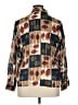 Yves St. Clair 100% Polyester Print Brown Long Sleeve Blouse Size 14 - photo 2