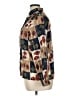 Yves St. Clair 100% Polyester Print Brown Long Sleeve Blouse Size 14 - photo 5