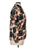 Yves St. Clair 100% Polyester Print Brown Long Sleeve Blouse Size 14 - photo 4