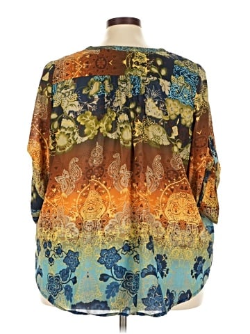 Denim 24/7 3/4 Sleeve Blouse (view 2)