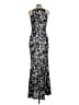 Betsy & Adam Floral Silver Cocktail Dress Size 10 - photo 2