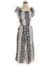 She + Sky 100% Rayon Paisley Gray Jumpsuit Size S - photo 1