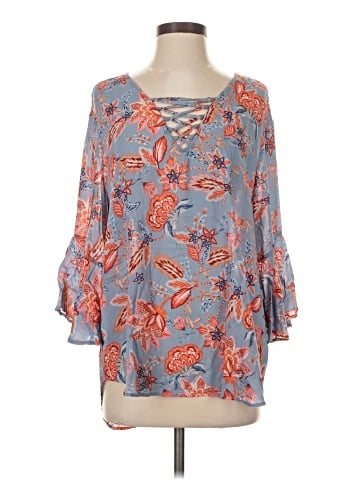 Democracy 3/4 Sleeve Blouse (view 1)