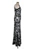 Betsy & Adam Floral Silver Cocktail Dress Size 10 - photo 4