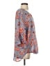 Democracy 100% Rayon Blue 3/4 Sleeve Blouse Size S - photo 4
