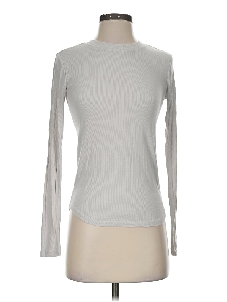 Pre-owned Truth By Republic Long Sleeve T-shirt In Silver