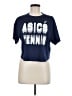 Asics 100% Polyester Blue Active T-Shirt Size M - photo 1