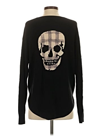 Skull Cashmere Wool Pullover Sweater (view 2)