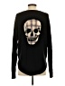 Skull Cashmere Black Wool Pullover Sweater Size S - photo 2