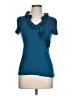 Charming Charlie Teal Short Sleeve Top Size L - photo 1