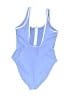 Old Navy Solid Blue One Piece Swimsuit Size S - photo 2