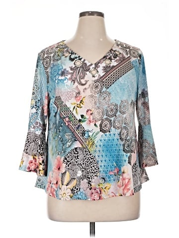 New Directions 3/4 Sleeve Blouse (view 1)