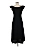 Max Studio Solid Black Casual Dress Size M - photo 2