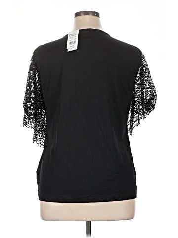 NY Collection Short Sleeve Blouse (view 2)