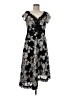 Nanette Lepore 100% Polyester Floral Black Cocktail Dress Size 8 - photo 1