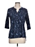Northcrest Blue 3/4 Sleeve Blouse Size L - photo 1
