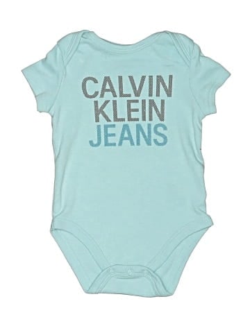 CALVIN KLEIN JEANS Short Sleeve Onesie (view 1)