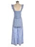 Intermix 100% Rayon Hearts Blue Jumpsuit Size 4 - photo 2