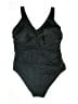 Avenue Solid Black One Piece Swimsuit Size 24 - photo 1