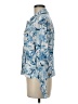 Tahari Tropical Blue Long Sleeve Blouse Size M - photo 5
