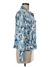 Tahari Tropical Blue Long Sleeve Blouse Size M - photo 4