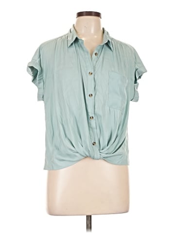 Rose + Olive Short Sleeve Blouse (view 1)