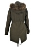 New Look 100% Polyester Green Coat Size 6 - photo 2