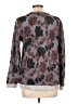 Le Lis 100% Polyester Paisley Gray Pullover Sweater Size L - photo 2