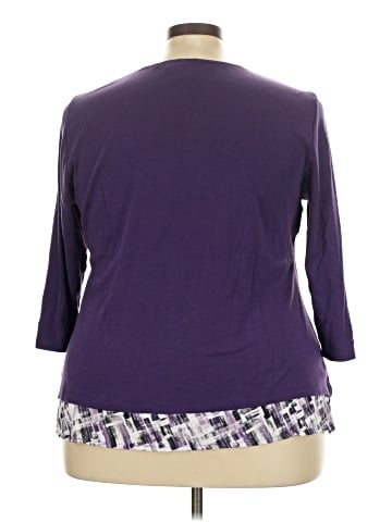 Karen Scott 3/4 Sleeve Top (view 2)