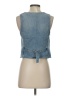 Express Blue Denim Vest Size S - photo 2