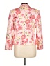 Apostrophe 100% Polyester Floral Pink Blazer Size 12 Petite - photo 2