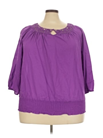 Charter Club 3/4 Sleeve Blouse (view 1)