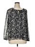LC Lauren Conrad 100% Polyester Silver Long Sleeve Blouse Size XL - photo 1