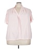 Calvin Klein Pink Short Sleeve Blouse Size 3X - photo 1