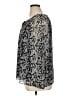 LC Lauren Conrad 100% Polyester Silver Long Sleeve Blouse Size XL - photo 5