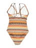 Fashion Nova Print Orange One Piece Swimsuit Size XS - photo 2