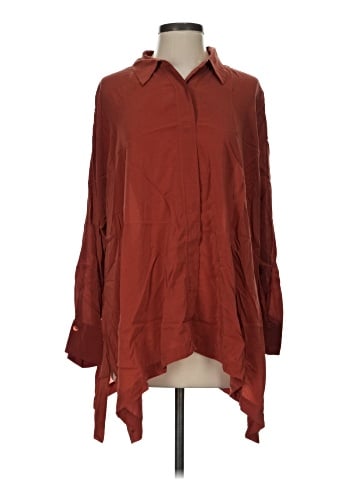 Eileen Fisher Long Sleeve Silk Top (view 1)