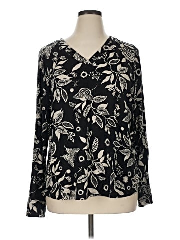 Belle By Kim Gravel Long Sleeve Henley (view 1)