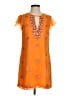 Bebe 100% Polyester Orange Casual Dress Size S - photo 1