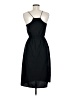 H&M 100% Polyester Solid Black Casual Dress Size 6 - photo 2