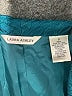 Laura Ashley 100% Silk Solid Teal Silk Blazer Size S - photo 6