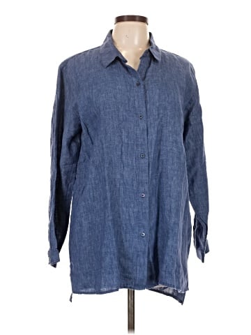Eileen Fisher 3/4 Sleeve Button-Down Shirt (view 1)