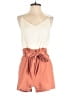 Mine 100% Cotton Color Block Tan Romper Size M - photo 1