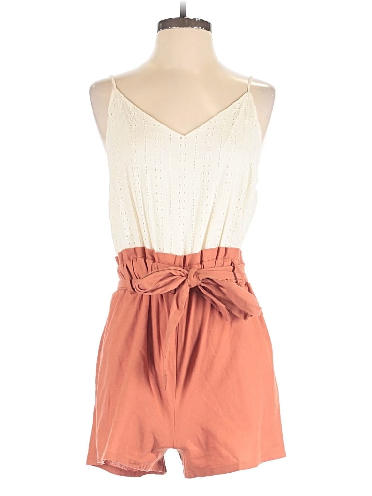 Pre-owned Mine Romper In Tan